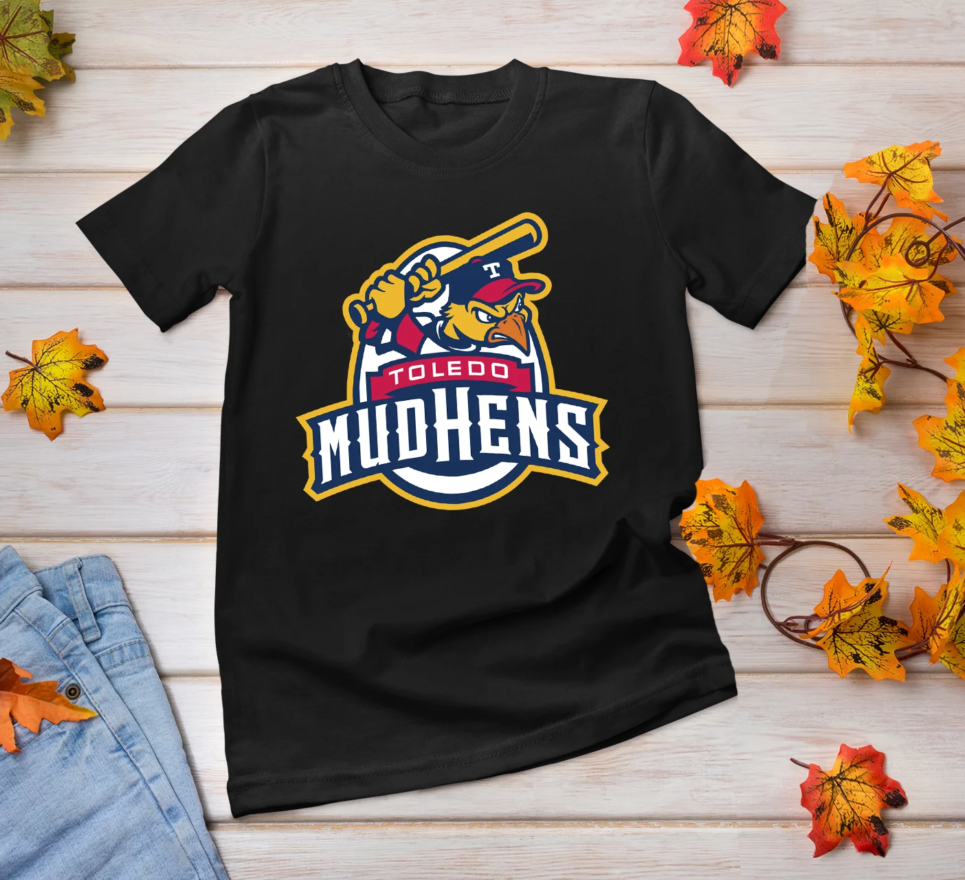 Toledo Mud Hens Baseball Men T-shirt Black Cotton All Sizes S to 5XL JJ3367