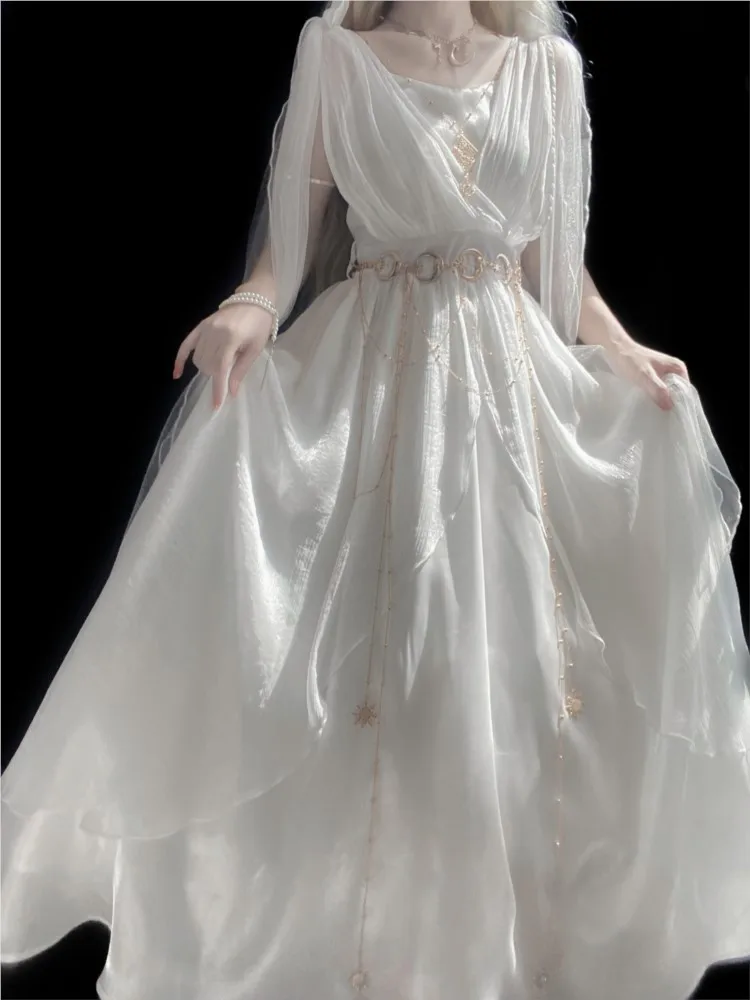 Vestido de falda grande de estilo divino Ropa de estilo chino