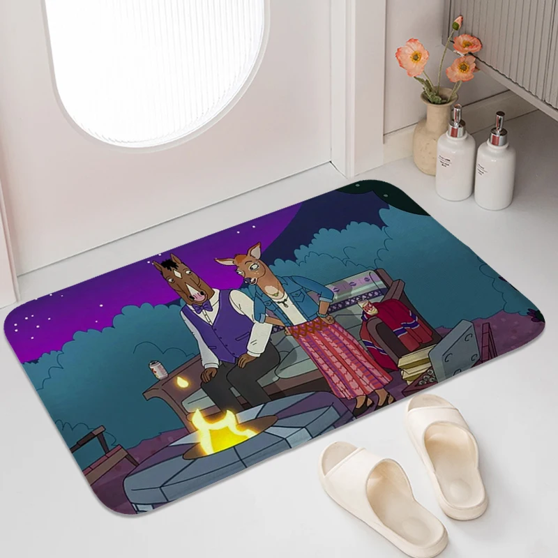 Kitchen Treadmill Rugs Z-Bojack Horsemans Room Carpet Home Entrance Mats Bedroom Floor Front Door Non Slip Carpet Bathmat Foot