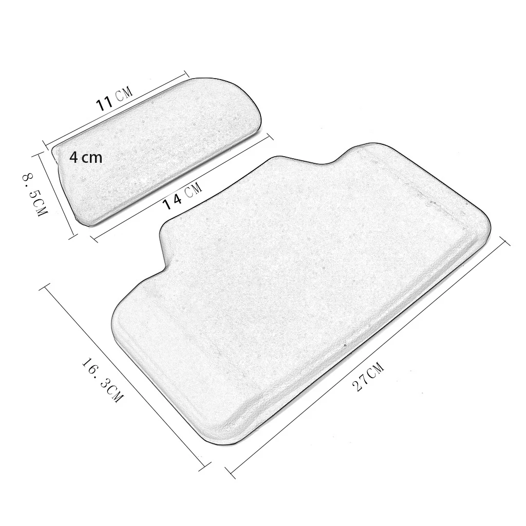 1Pc Universal  Motorcycle Passenger Backrest Back Pad Universal Self-adhesive Shockproof Moto Rear Top Case Box Luggage Cushion