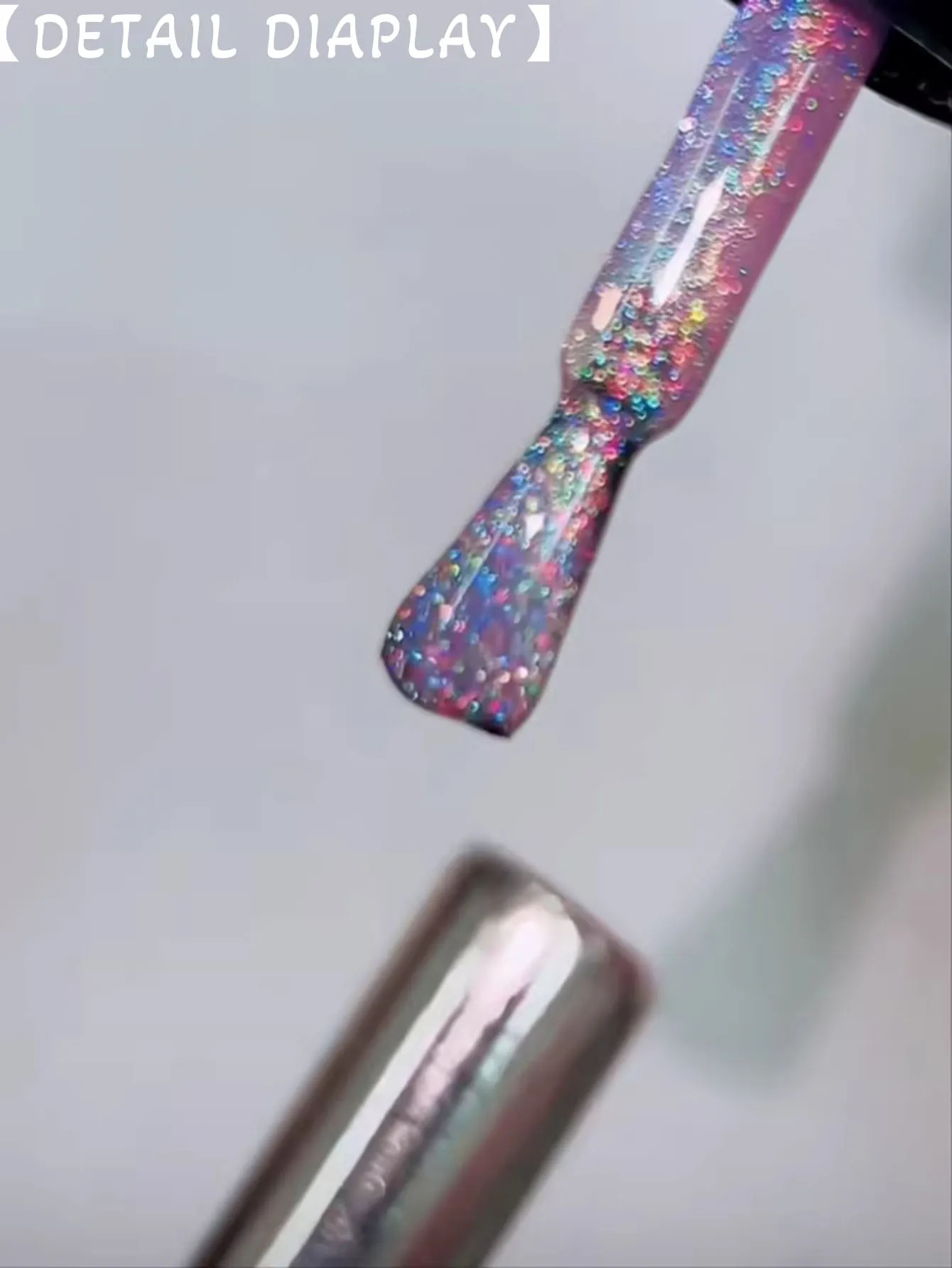 MIANEL 12ML Honey Rainbow Aurora Cat Eye Gel Nail Polish White Glass Beads Nail Polish Nail Art Fantasy Gel Polish 1-6PCS