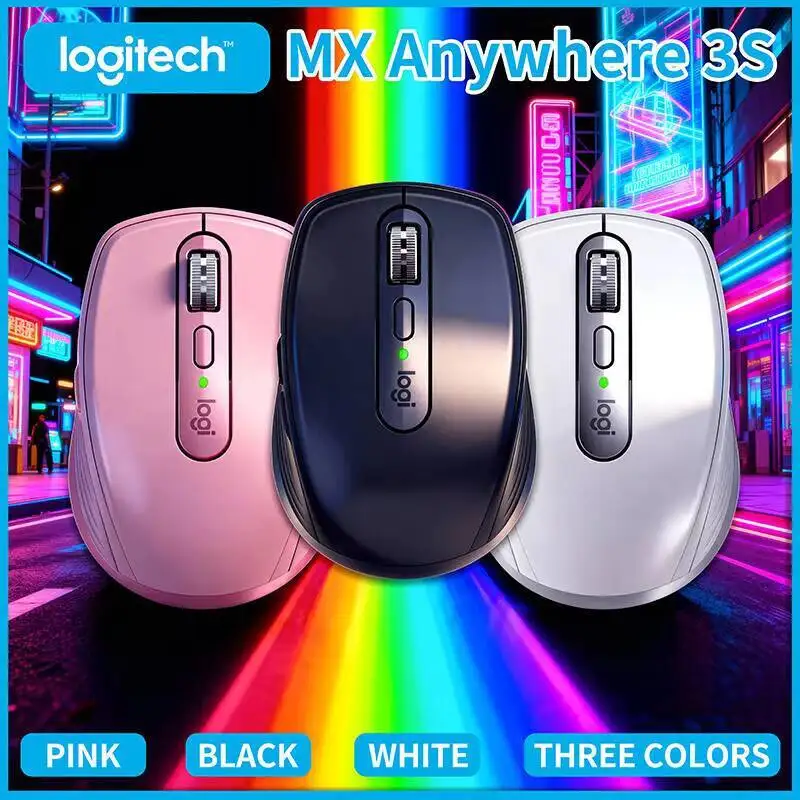 

Компактная мышь Logitech MX Anywhere 3S, эргономичный дизайн, перезаряжаемая, с быстрым прокруткой для портативных ПК Mac