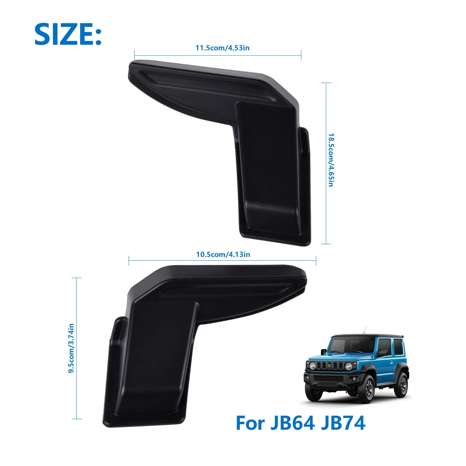 Protector de cable calefactor para parabrisas trasero, embellecedor de cubierta para Suzuki Jimny Sierra JB64 JB74 2007-2022, accesorio Interior de coche, 2 uds.