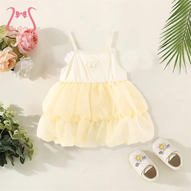 

Очаровательное летнее платье для крещения новорожденных без рукавов для маленьких девочек, детские платья феи на день рождения, милая бабочка, детский костюм 0-3