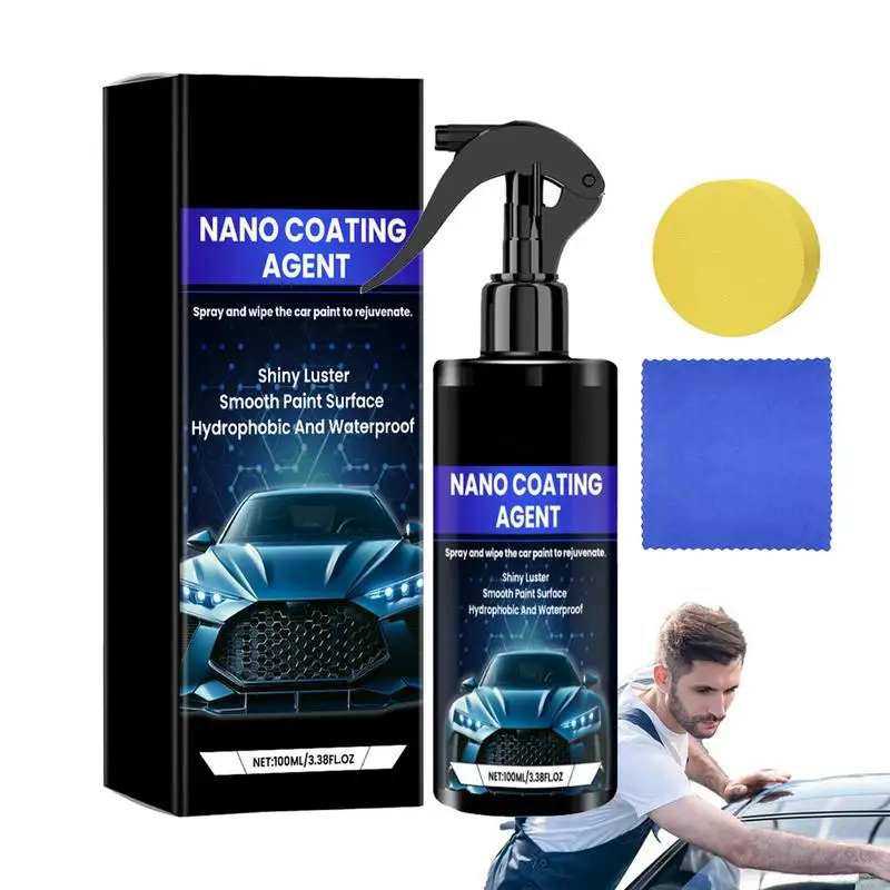 Auto Ceramic Coating Agent Nano Glass Plated Crystal Liquid Hydrophobic Coating Waterproof Polishing Agent Paint 9H Hardness