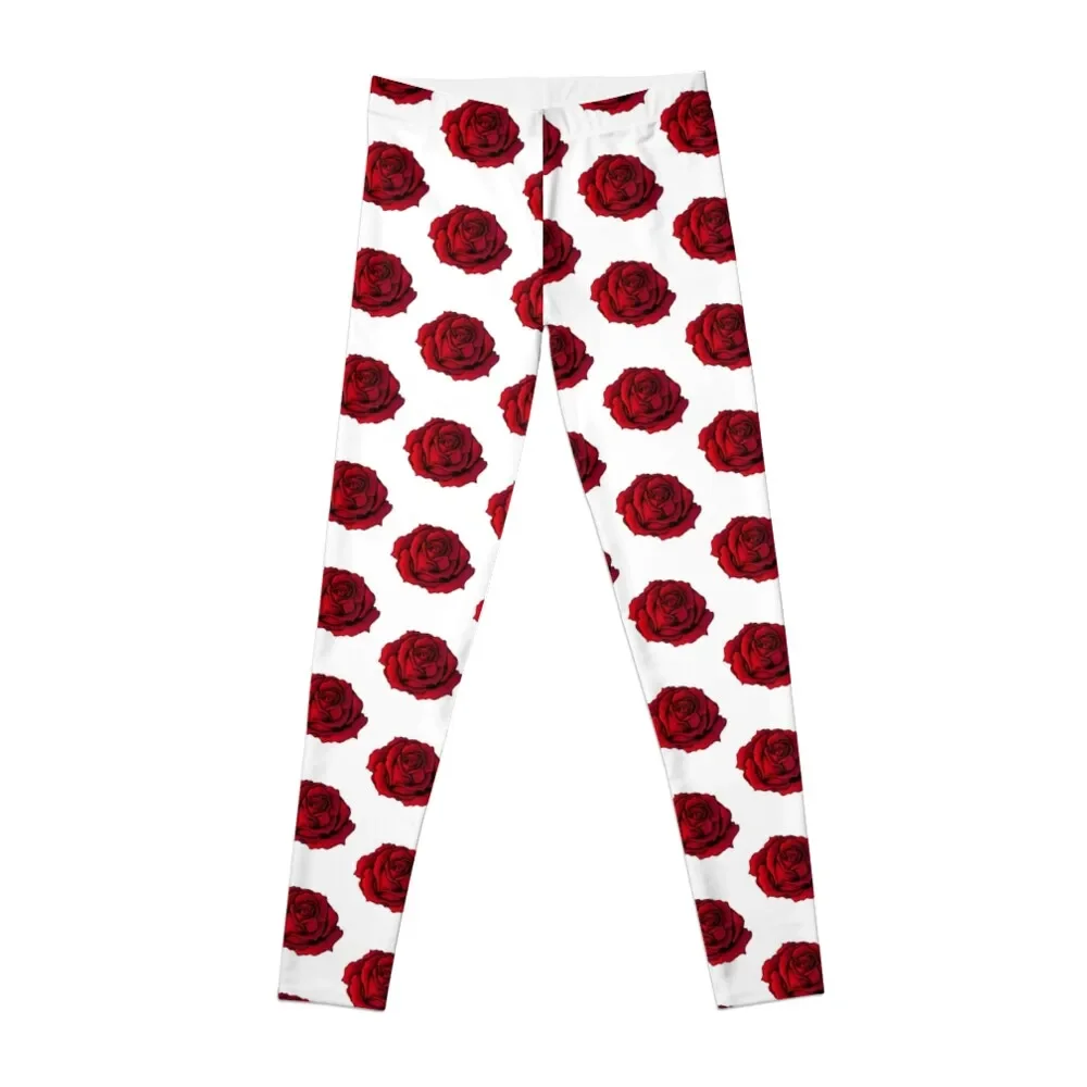 

Rose summer RED Leggings flared Jogger pants Tight fitting woman Womens Leggings