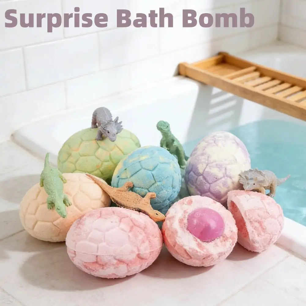 

Surprise Bath Ball with Hidden Toy Essential Oil Bubble Bath Ball Moisturizing Gentle Body Care Spa Natural Organic Bubble Bath
