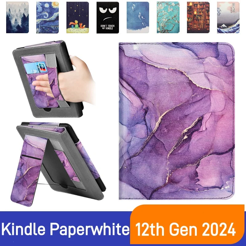 

For Kindle Paperwhite 2024 (12th Gen) Colorsoft Case 7 inch eReader Cover Signature Edition Magnet Smart Cover