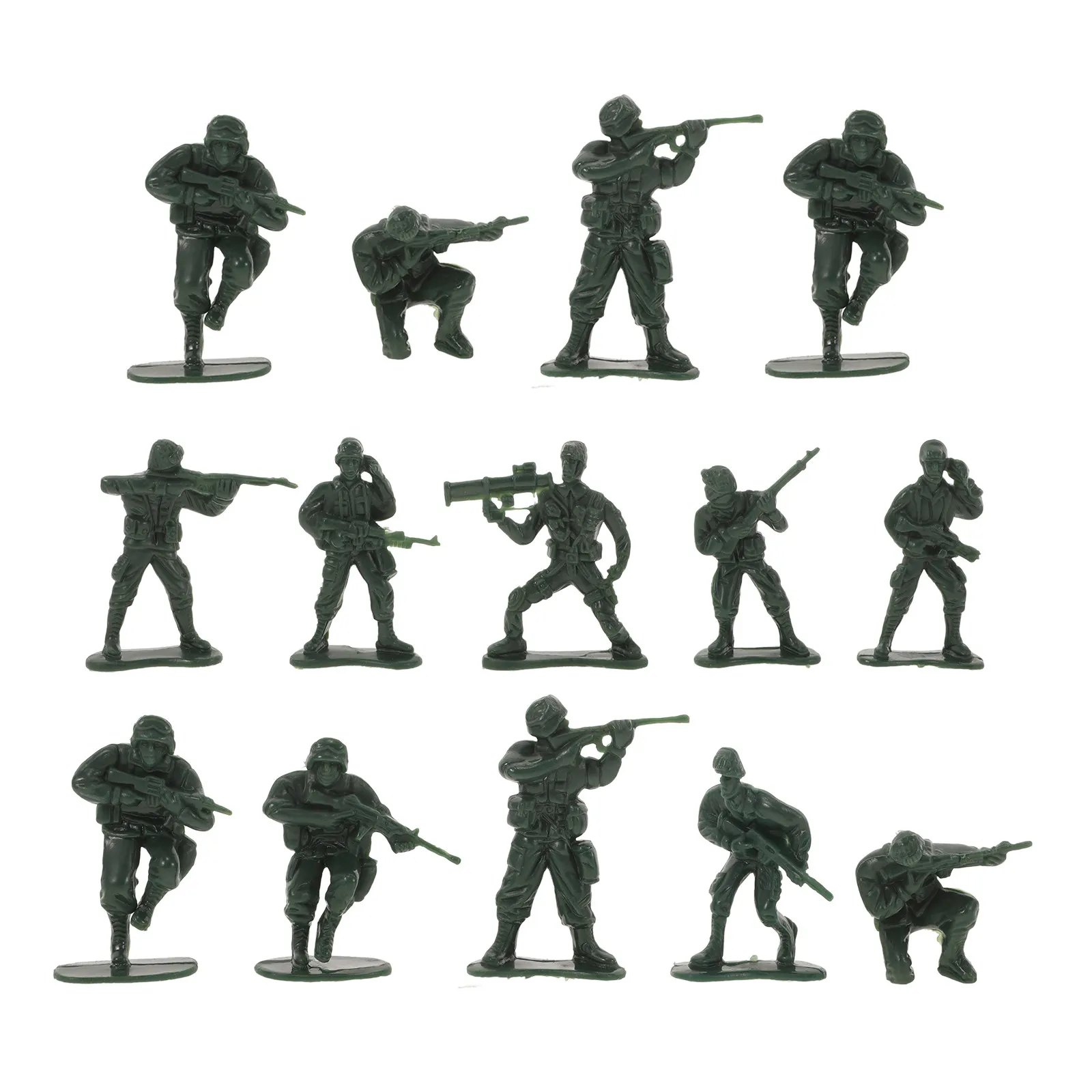 

100 миниатюрных пластиковых фигурок солдатиков: реалистичные декоративные украшения для песочниц, микроландшафтов и настольных композиций (для дома)
