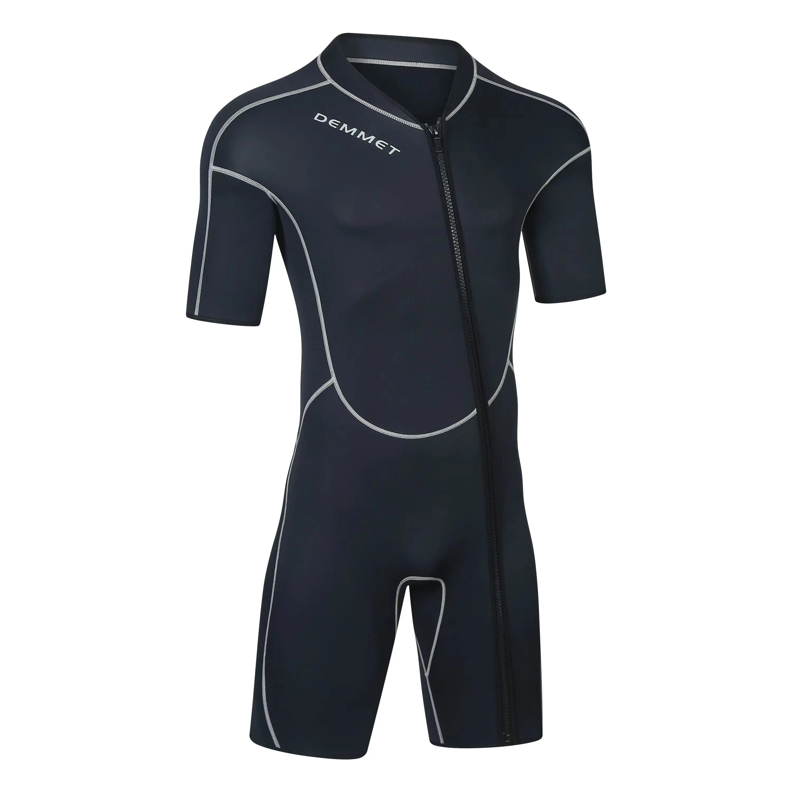 DEMMET 1.5mm Neoprene Short-sleeved Wetsuit One-piece Swimsuit Swimming Surfing Snorkeling Keeping Warm And Cold