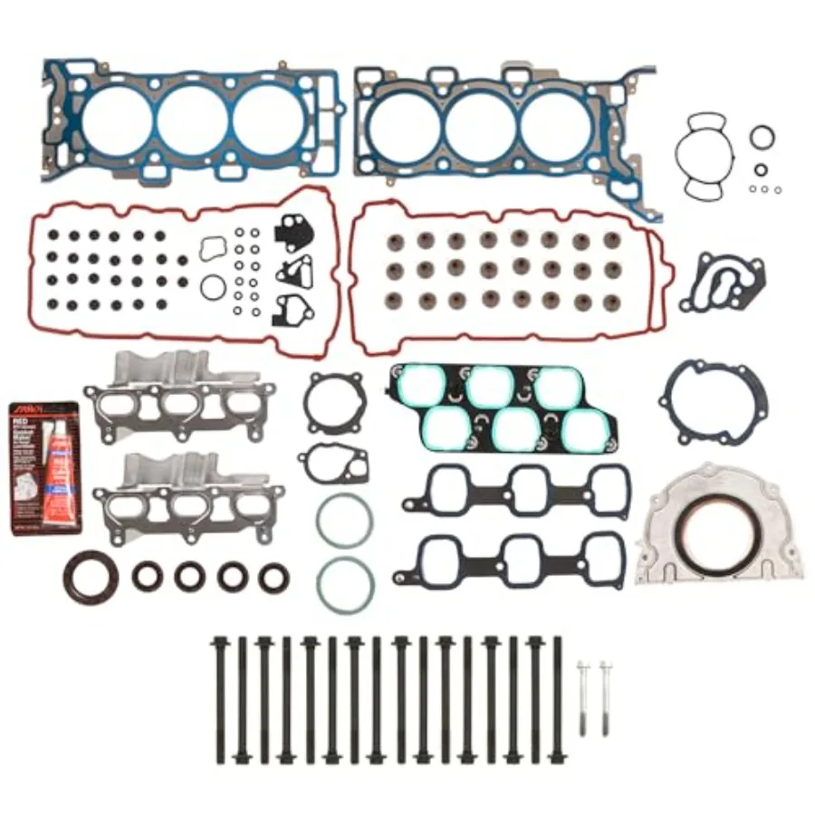 MA9761238185 مجموعة حشية كاملة مسامير الرأس متوافقة مع 0708 جيم سي زحل أوتلوك 3.6 DOHC طقم تصليح المحرك لـ Aut