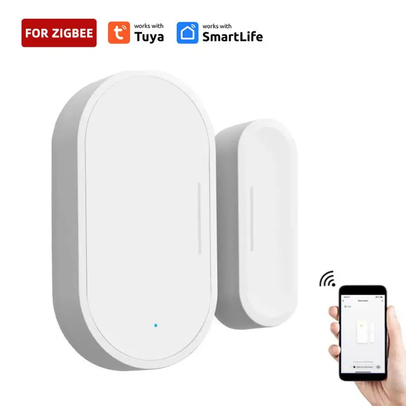 

Tuya Zigbee3.0 Door Window Sensor Smart Home Door Open Closed Detectors Security Alarm For Alexa Home,Hub Required