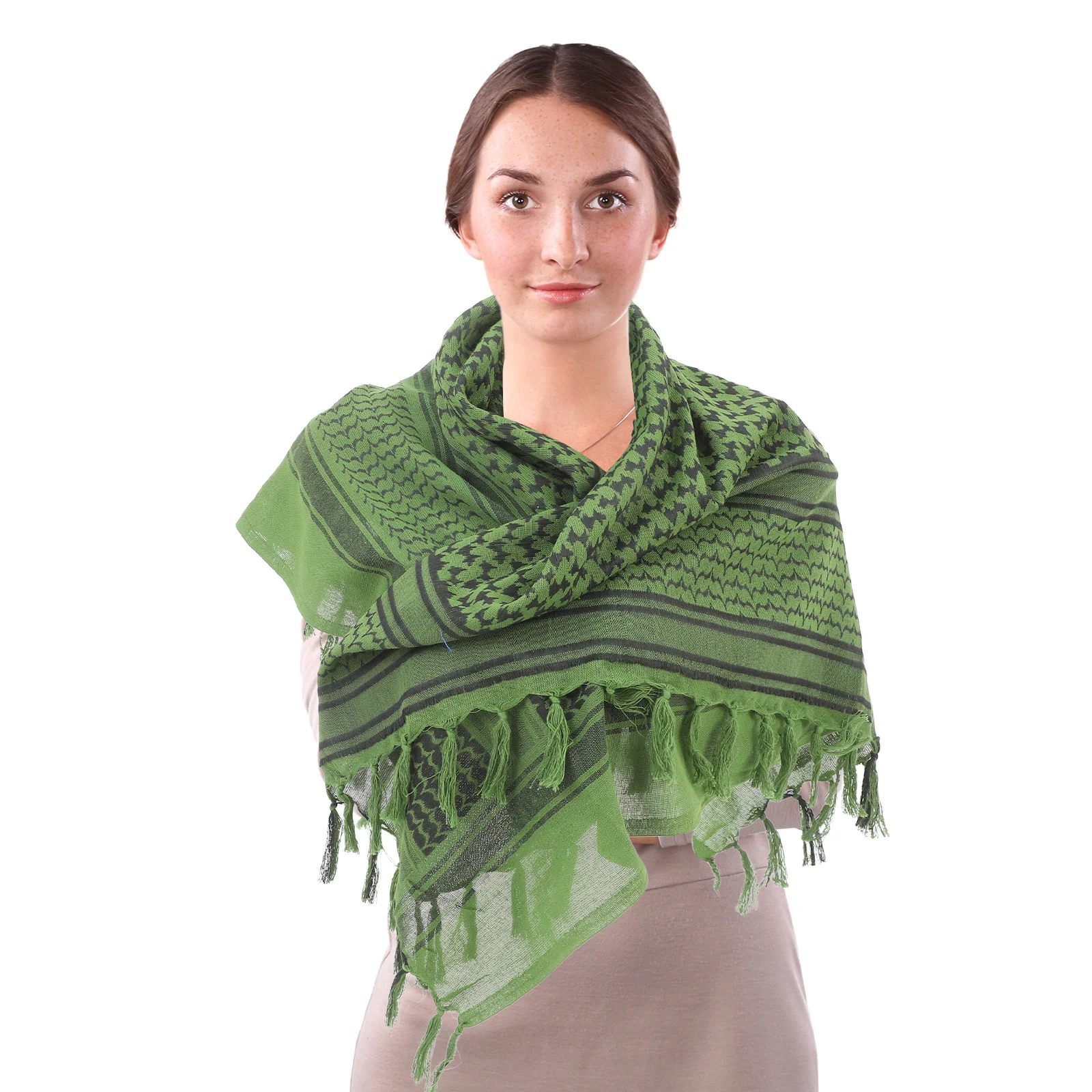 

1pc Square Arab Scarf Neck Shawl Cotton Warm Unisex Neck Wrap Autumn Winter Gift Style