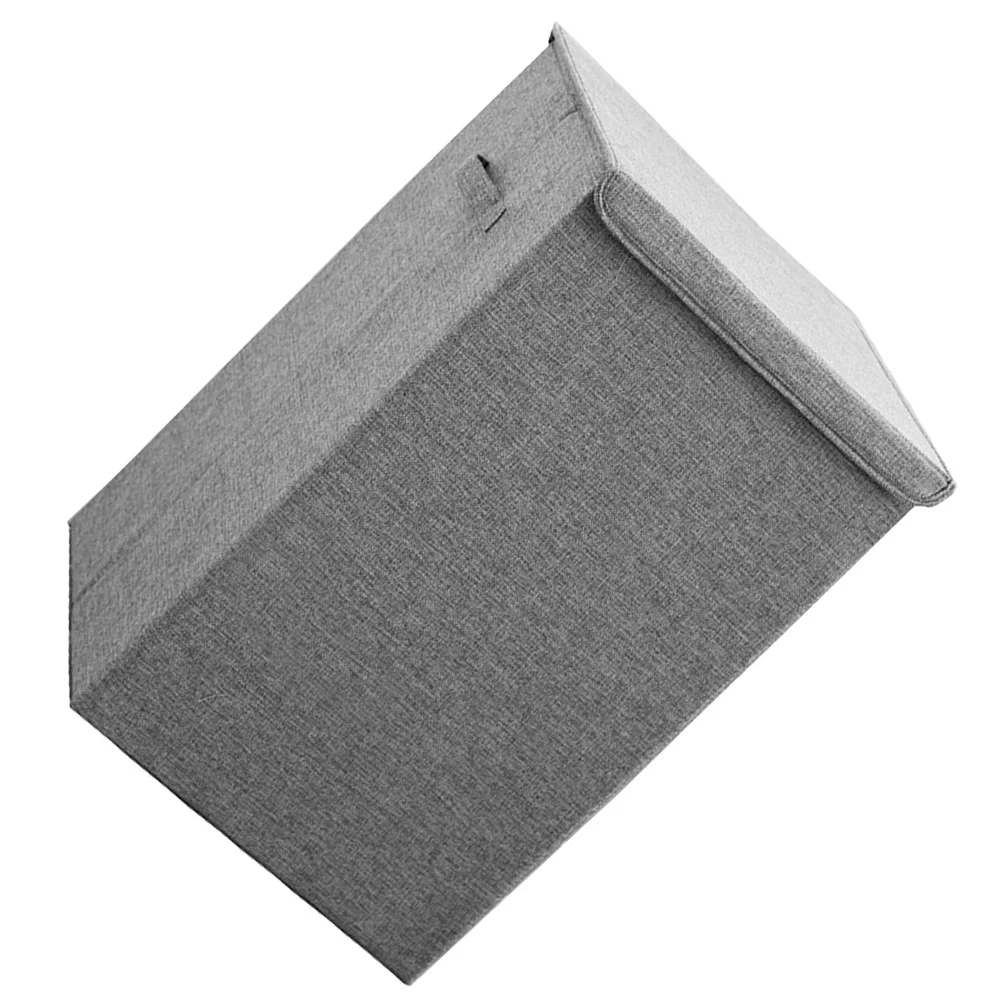 

Laundry Hamper Large Cotton Linen Storage Basket Multifunction Dirty Clothes Organizer Portable Home Bedroom Storage Bag with