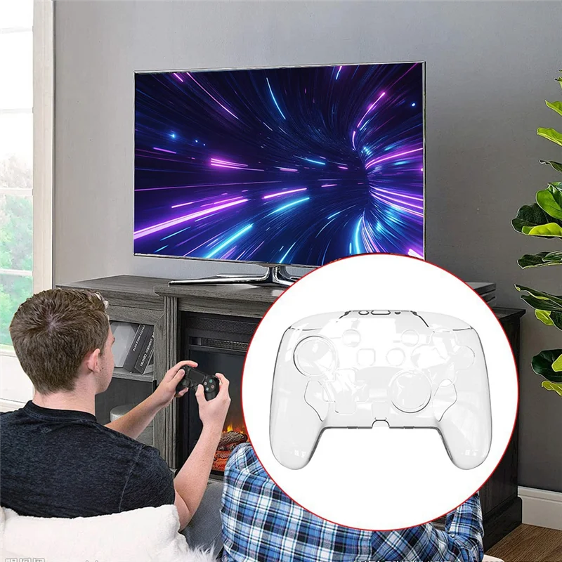 Защитный чехол для контроллера Switch 2 Pro, кристально прозрачный, устойчивый к царапинам, износостойкий чехол для геймпада