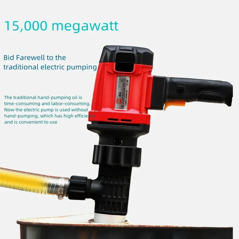 

New Upgrade Portable 220V Electric Hand Barrel Pump1300W Six-speed Vertical Oil Pump Diesel Oil Drum With Electric Oil Pump