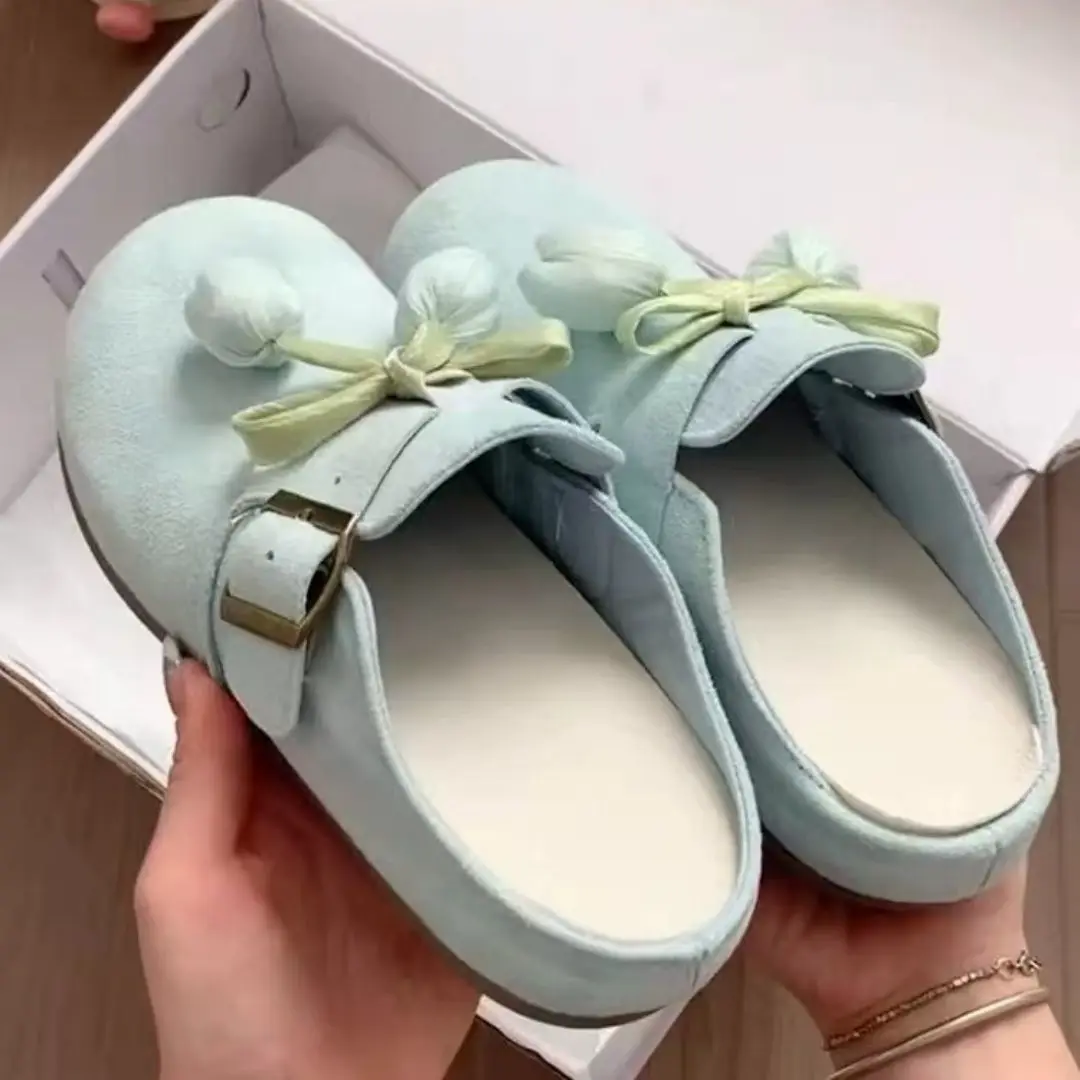 

Новые летние универсальные тапочки на мягкой подошве с полуоткрытым носком, весенне-летняя верхняя одежда, женские тапочки с закрытым носком