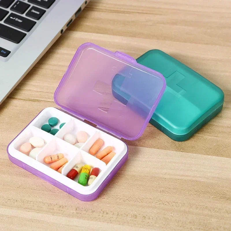 6 Grids Pill Cases Travel Portable Mini Medicine Pill Box Storage Container Pill Case for Tablets Small Pillbox Organizer Case