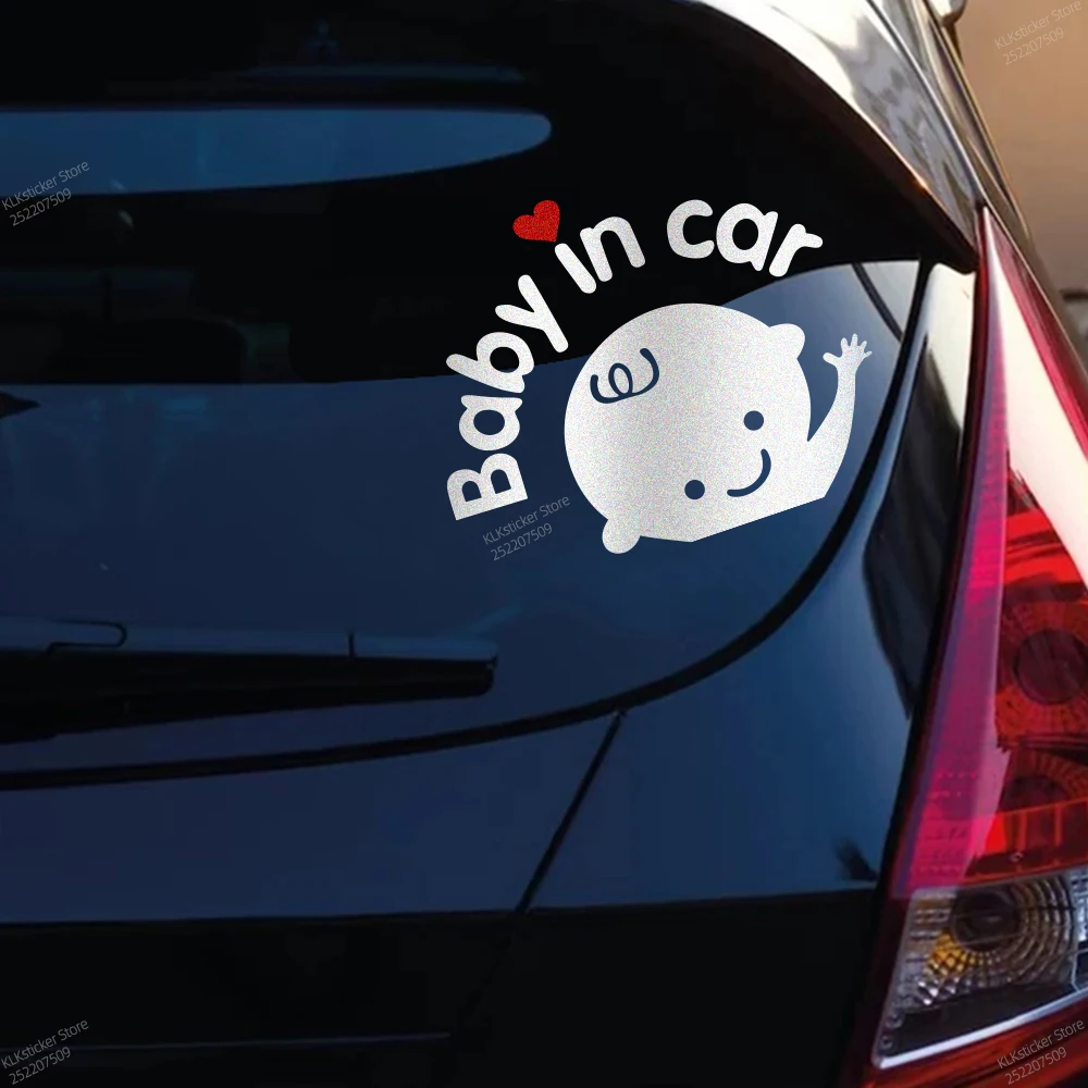 Baby In Car Care Sticker Car Window Windshield Body Cute Boys Girls Decoration Auto Safety Caution Warnning Decal Accessories