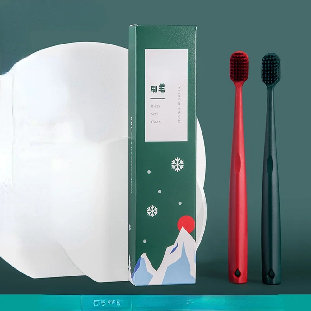 Double Color Box, Wide Head Design, BBC Snow Velvet Cotton Bristles, Soft Bristle Toothbrush