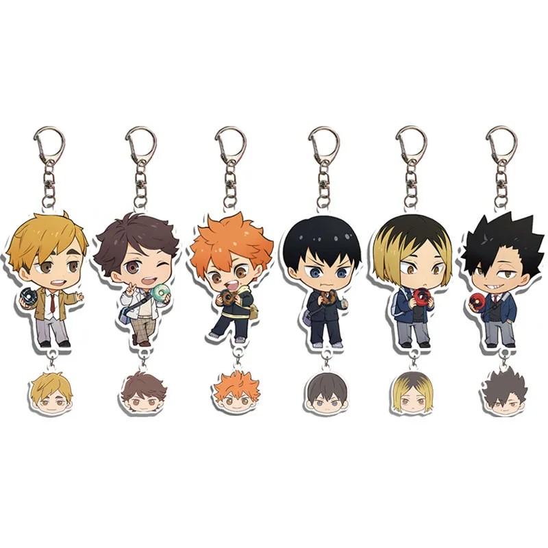 Anime H-aikyu Volleyball Boy Men's and Women's Acrylic Keychains Characters Shoyo Hinata Tobio Kageyama Pendant Bag Accessories #2