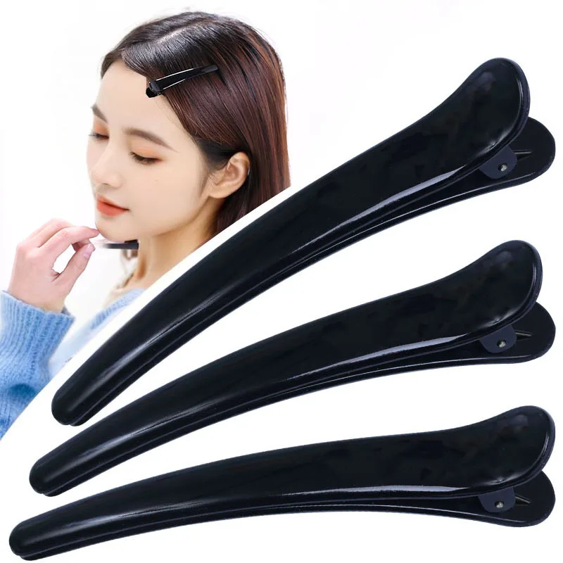 10 قطعة مقاطع الشعر تصفيف الشعر مقاطع الشعر لتصفيف الشعر المهنية منقار البط التمساح مشبك شعر التمساح تصفيف الشعر