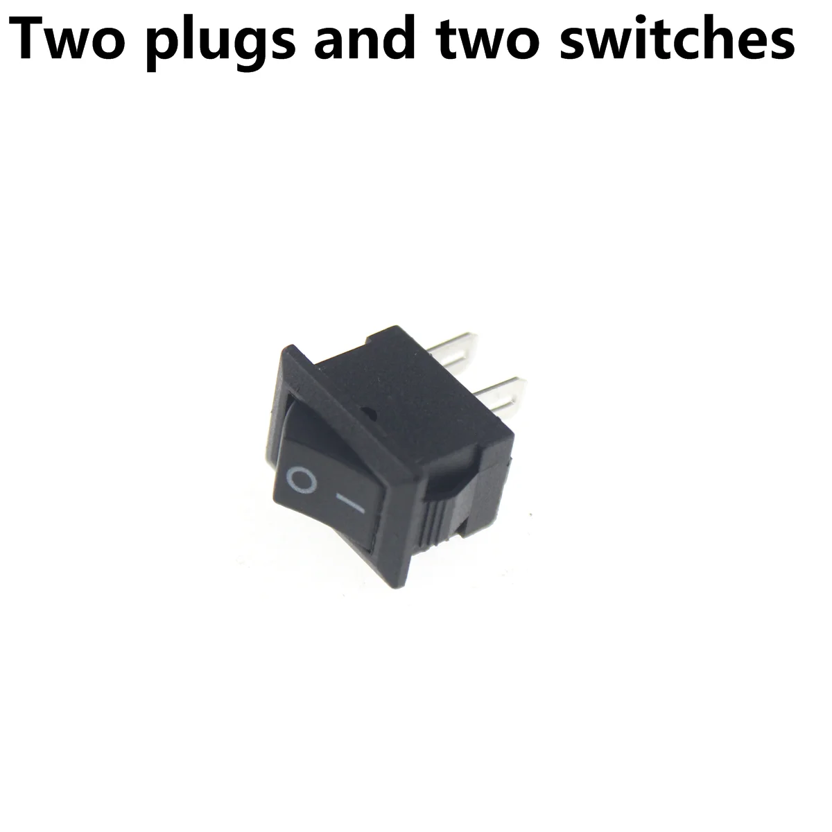 20Pcs Push Button Switch 10x15mm SPST 2Pin 3A 250V KCD11 Snap-in On/Off Boat Rocker Switch 10MM*15MM Black Red and White