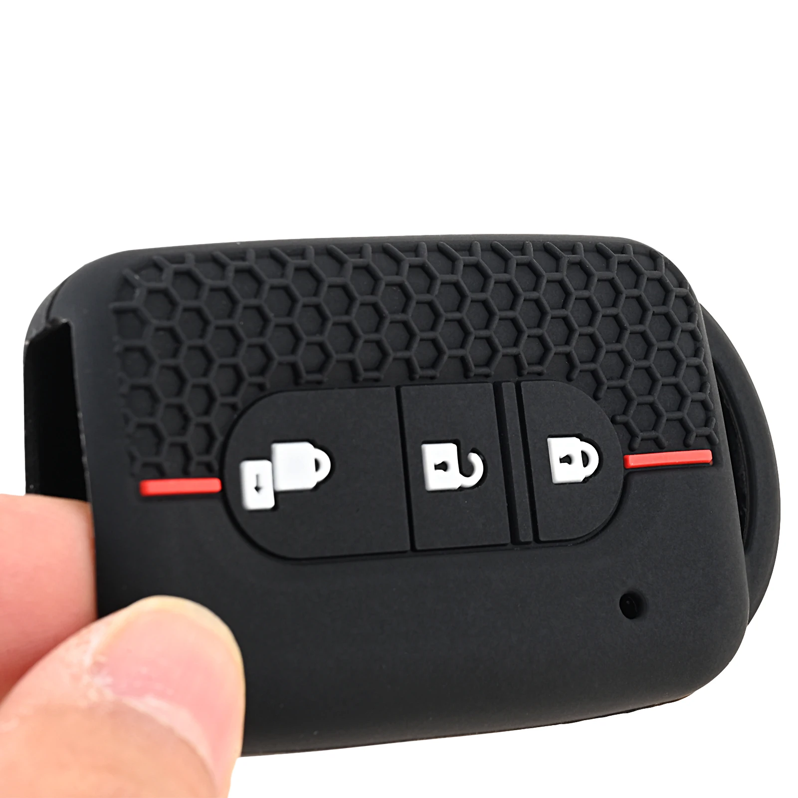 

1 шт. силиконовый чехол для ключей с 2 кнопками, держатель для ключей-брелоков для Nissan Qashqai J10, Tiida, Micra, X-Trail, NV200, Navara, Pathfinder, Juke