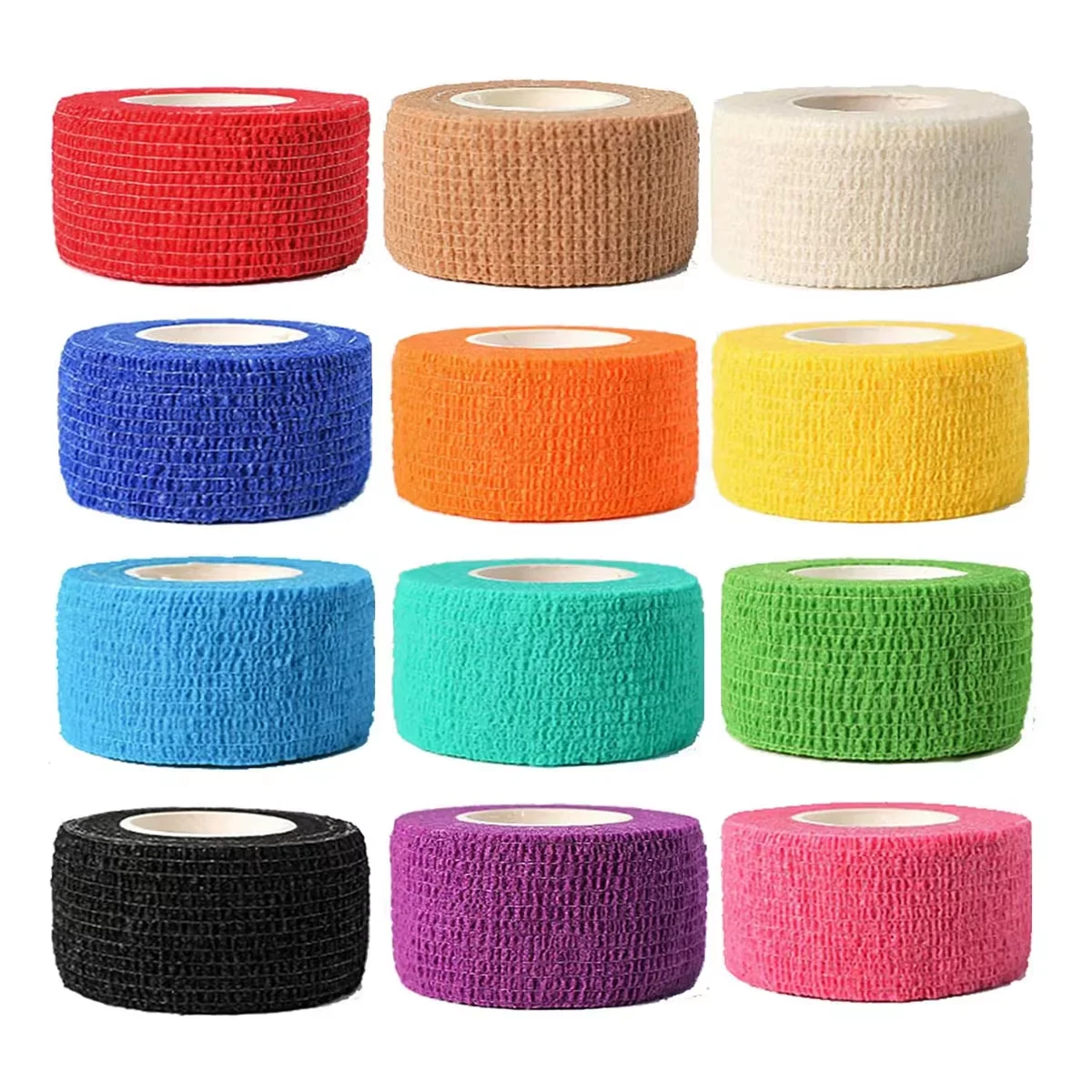 2.5CM Tattoo Grip Cover Bandage Wraps Tapes Disposable Self adaptive Tattoo Handle Bandage For Tattoo Grip Tattoo Supplies