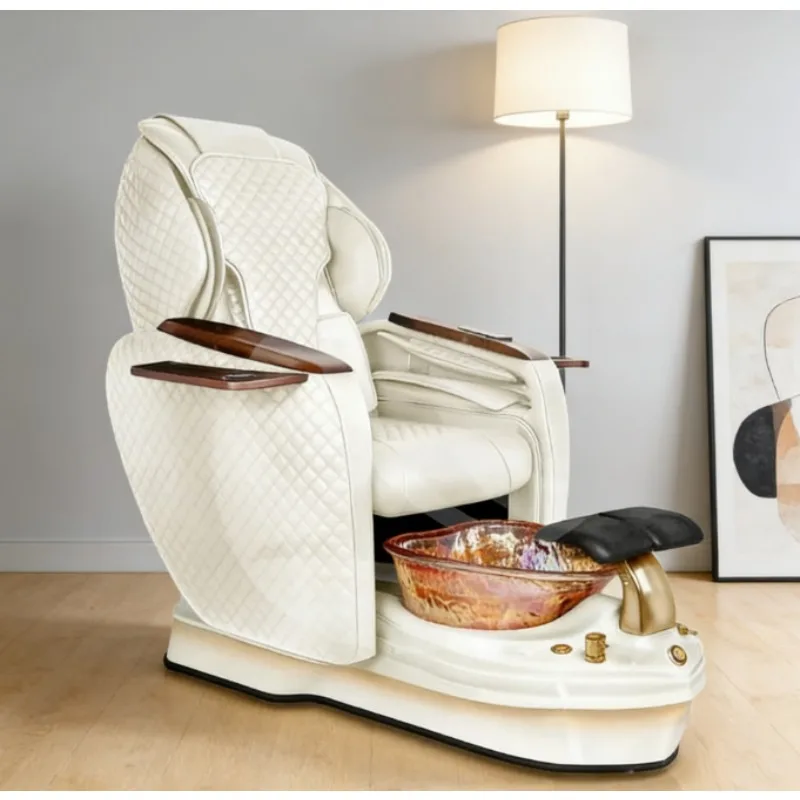 

2026 Commercial Salon Massage Chair, Electric Full Body & Foot Spa Recliner | Luxury Manicure Pedicure Furniture for Beauty