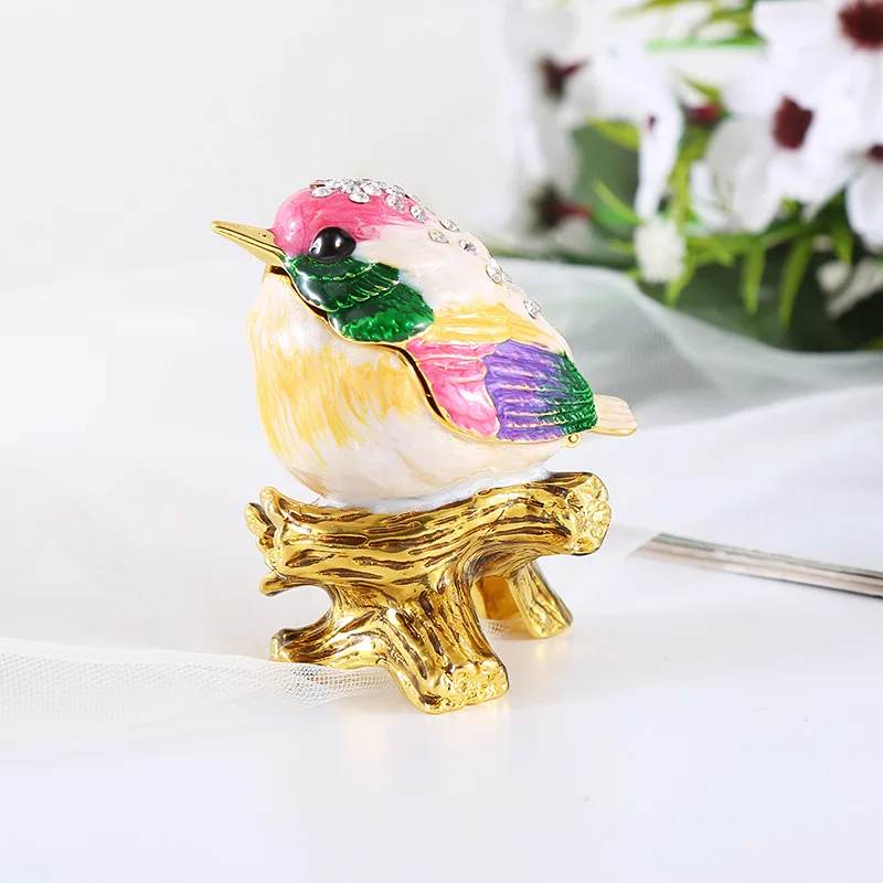 Export exquisite home decor ornaments for foreign trade, enamel colored alloy birthday gifts