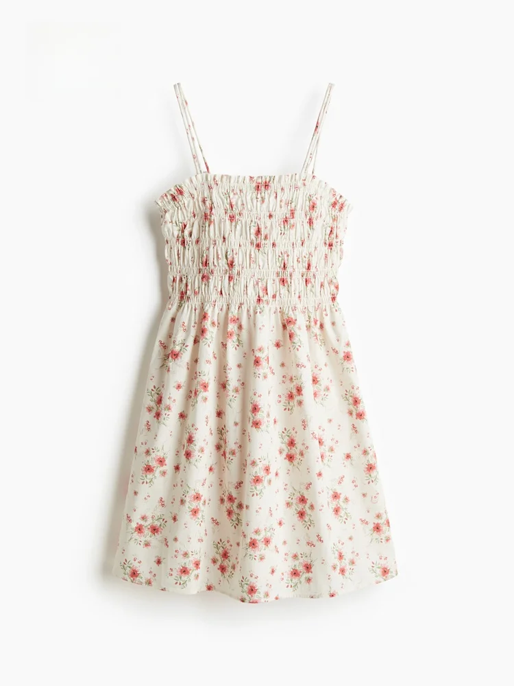 Ele H&M Damen-Weste mit Riemen, Dr. Frühling, neuer quadratischer Kragen, Glocken-Design, Sensation, Blumenrock, Baumwolle, 00 % Ort