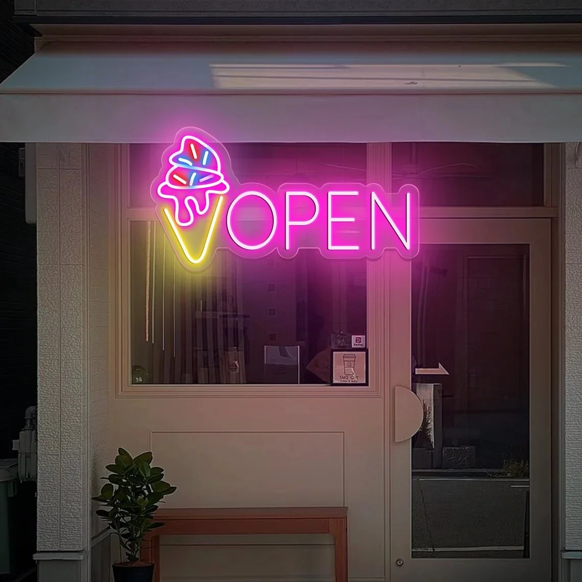 

Ice Cream Open Neon Sign Ice Cream Led Neon Sign Ice Cream Car Led Neon Sign Signage Gift for Opening