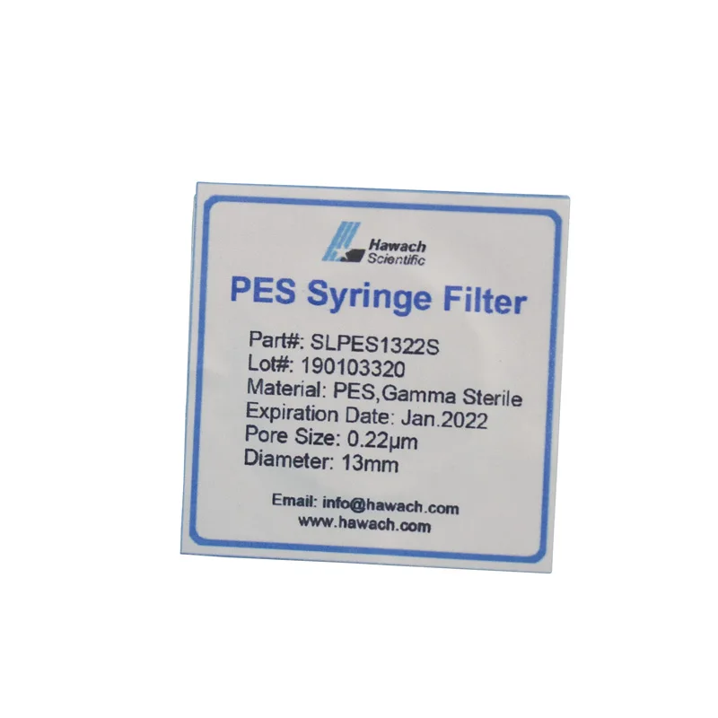 

Nylon PtfE Pvdf Pes Mce Ca PP Syri-nge Filter Manufacturer
