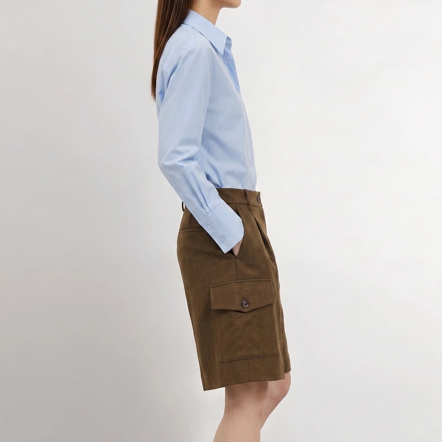 Amii Minimalist Women Shorts Pants Autumn New Arrival Nomadic Brushed Pocket Cropped Casual Loose Shorts Woman Bottoms 12643023