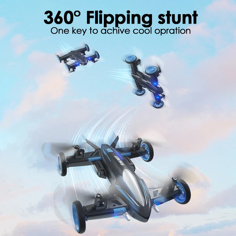 2In1 Rc Plane with Hd Camera Kids Toy Remote Control Airplane Radio-Controlled Car Children Gift Mini Quadcopter Gesture Control