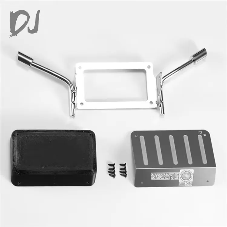 Kit de simulation de réservoir de carburant et de tuyau d'échappement pour 1/10 TRAXXAS TRX-4 K5 Blazer