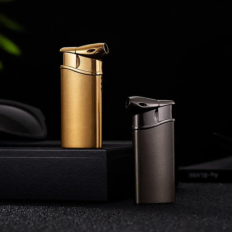Inflatable Pipe Cigarette Cigar Lighter Multiple Functions Open Flames Butane Lighter Smoking Accessories Gadgets for Men Gifts