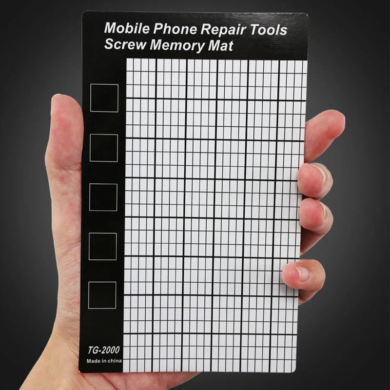 Magnetic Screw Mat Memory Chart, Work Pad, Mobile Phone Repair Tools, Palm Size Hand Tool, 145x90mm, 1Pc