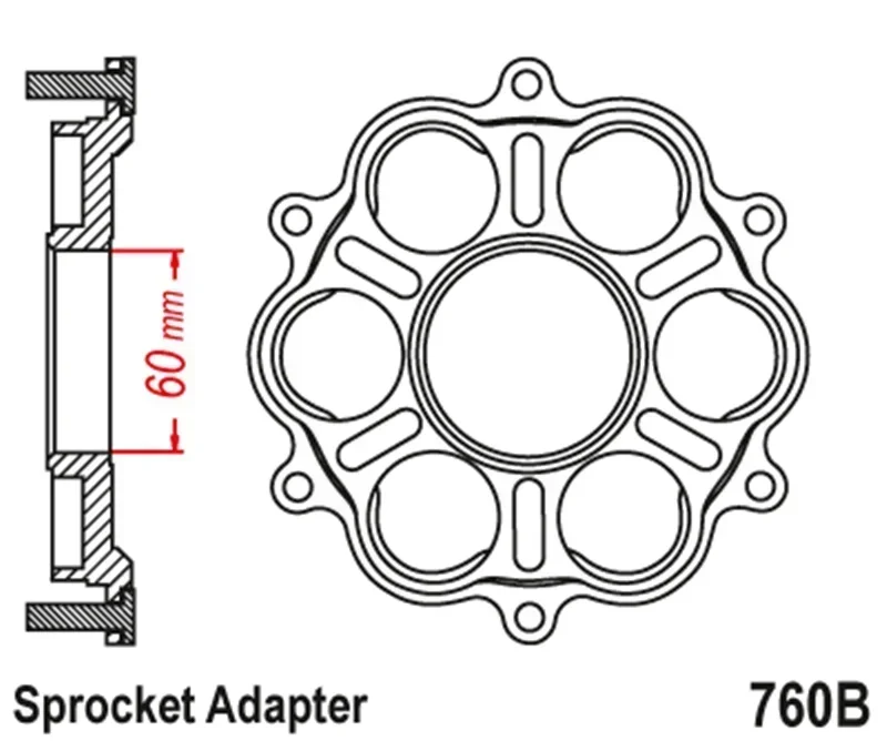 

Motorcycle Rear Sprocket Carrier For Du-cati 939 950 Super Sport S 955 Panigale V2 Bayliss Streetfighter 998 V4R Superleggera V4