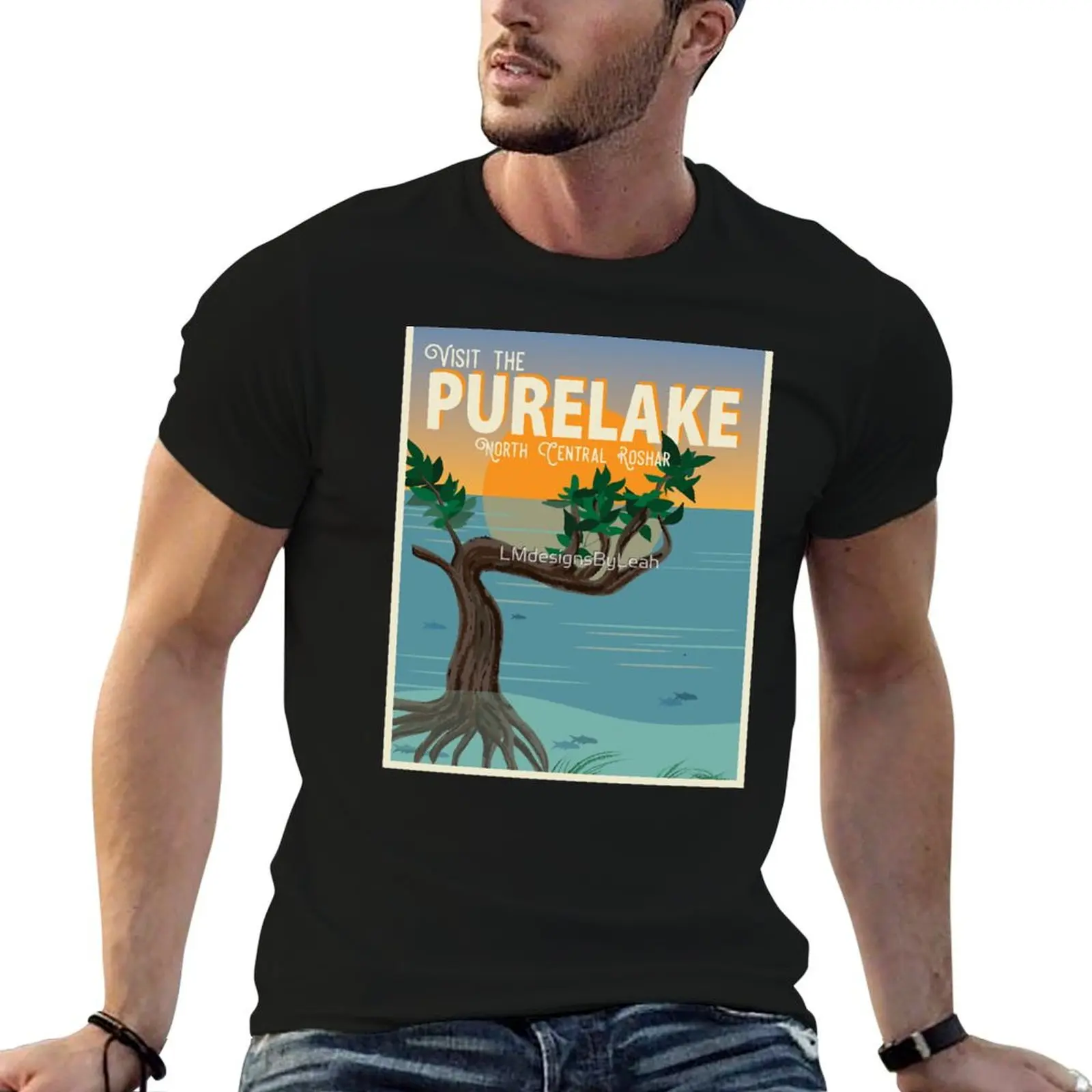 

Purelake Vintage Travel Poster C T-Shirt graphic tee shirt boys whites graphic t shirt vintage vintage t shirts tshirts for men