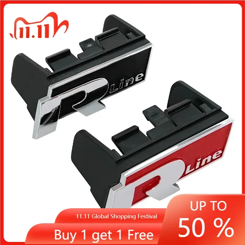 Emblème de calandre avant ABS pour Volkswagen Golf R Rline Tiguan Touareg Polo GTI CC Passat R36 Scirocco Accessoires automobiles