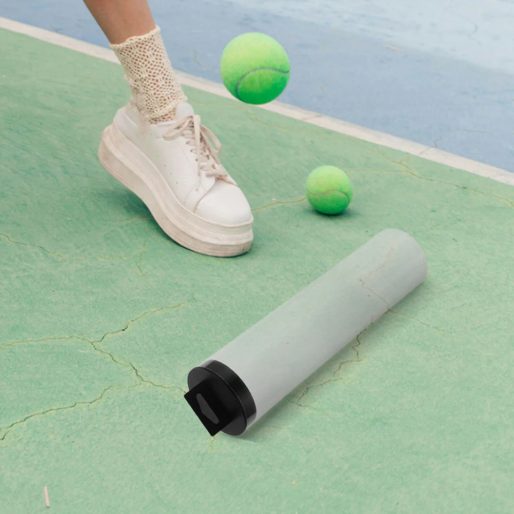 

3Pcs Transparent Tennis Ball Cylinder Clear Container Black Lid Portable Ball Saver Storage Training Accessories