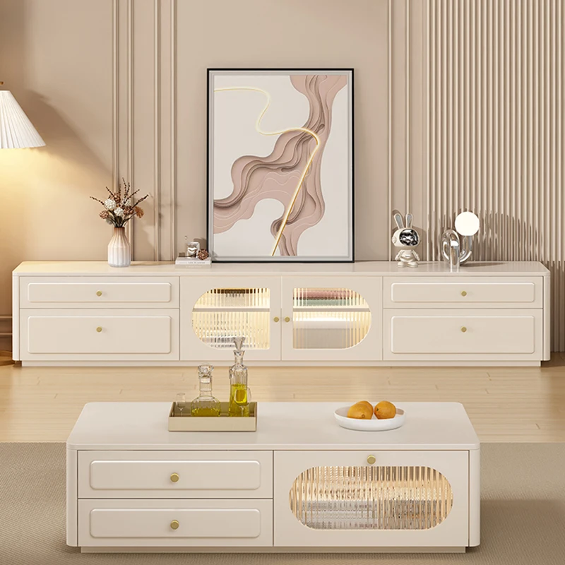 

European Elegant Tv Consoles Cabinet Simple Style Boho Design Tv Stands Simple Easy Fernsehschrank Living Room Furniture