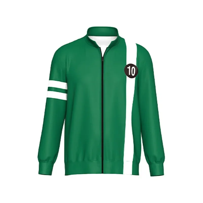 Anime ben10 Alien Force Tennyson Cosplay Costume Halloween Outfits Unisex Sweatshirt Jacket Hoodies Zipper Coat Casual Uniforms