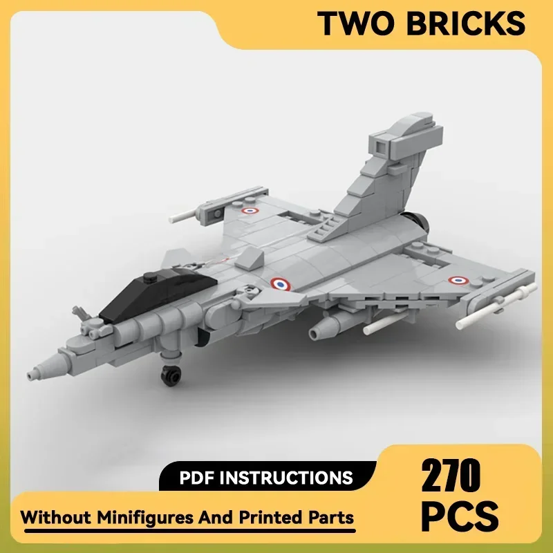 

Military Model Moc Building Bricks 1:72 Scale Rafale C Model Fighter Technology Blocks Gifts Christmas Toys DIY Sets Assembly