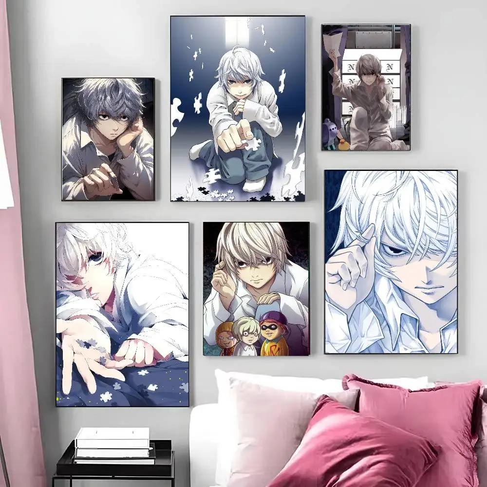 Nate River Anime D-DEATH NOTE Posters Living Room Bar Cafe Quality Canvas Vintage Style Comics Painting Art Home Wall Decor