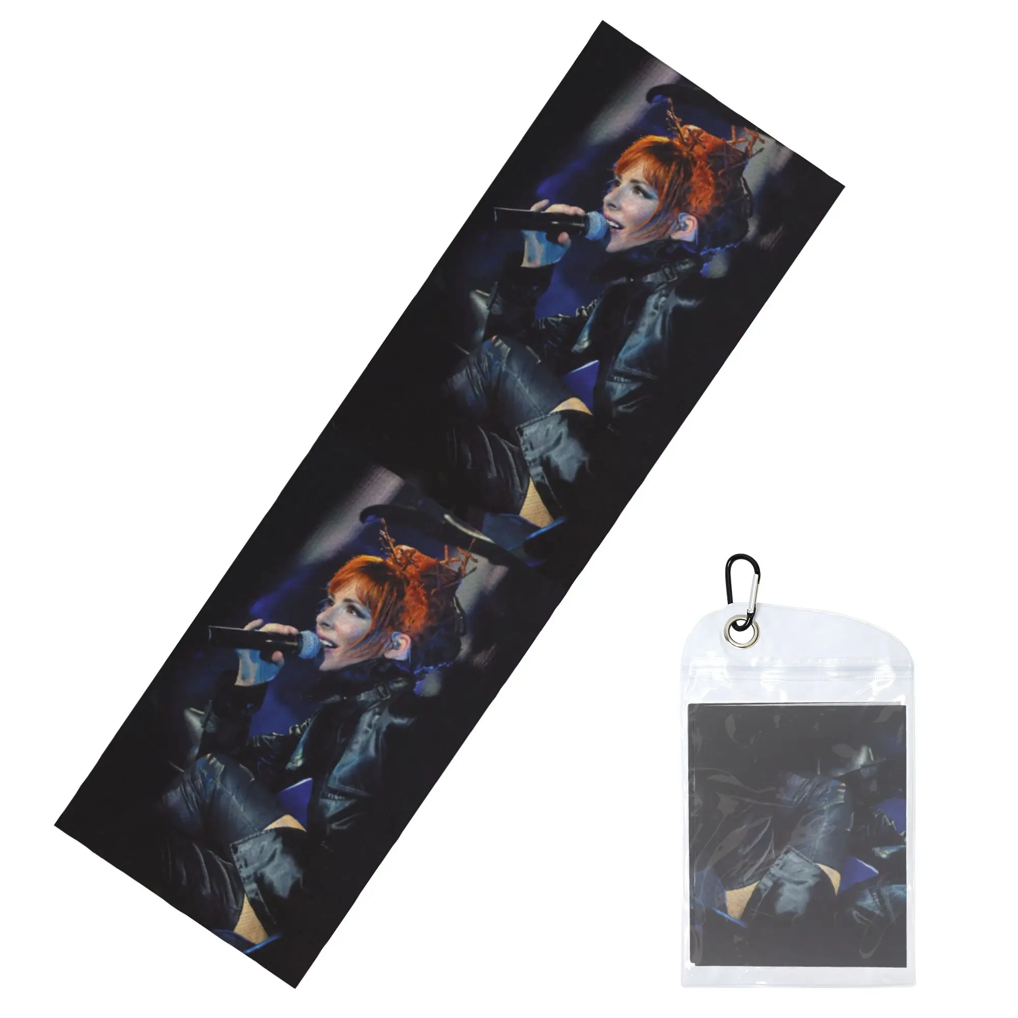 Beautiful Mylene Farmer Cold Exercise Towel Face Towel Quick Drying French Singer Bath Breathable Cold Towel