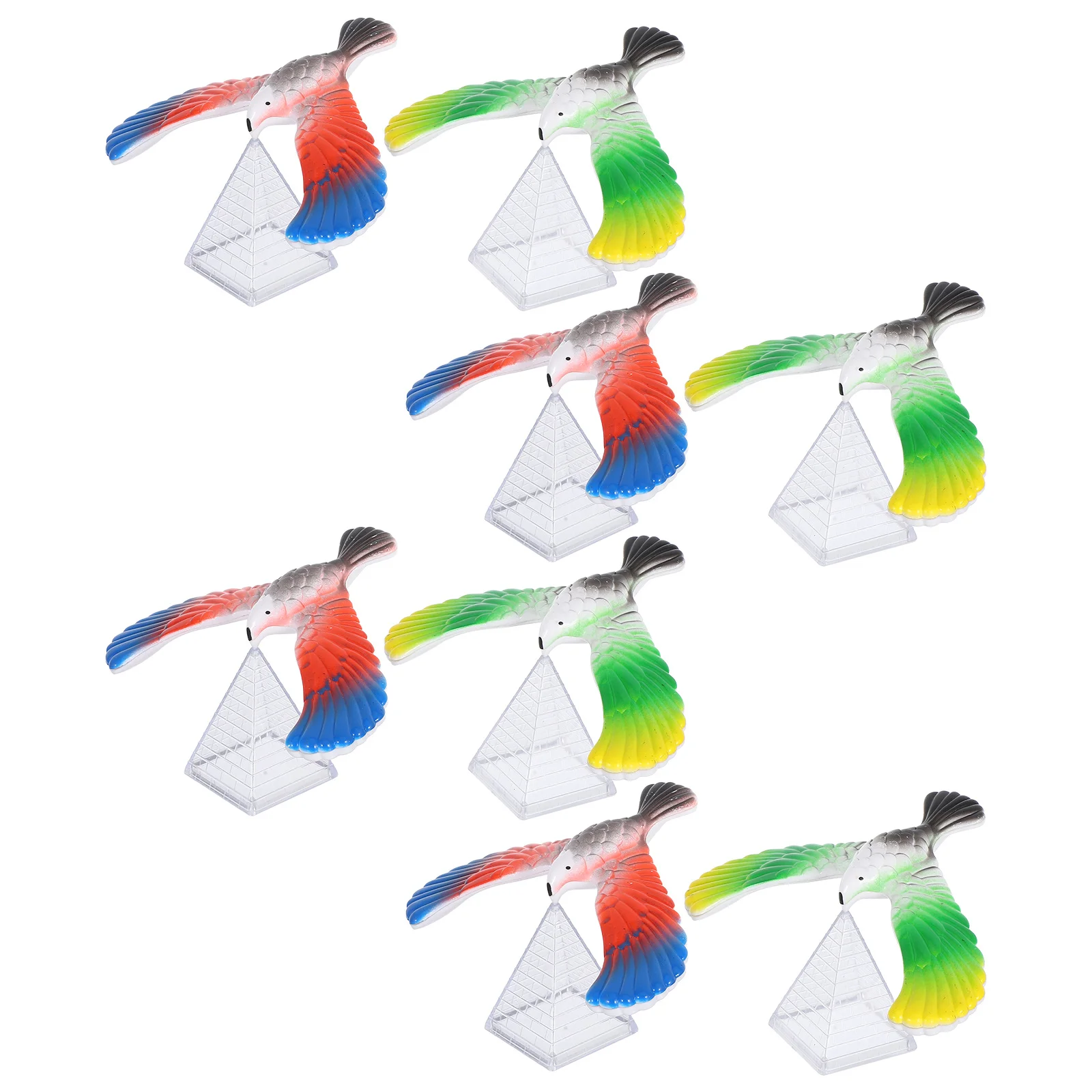 8Pcs Balancing Eagle Bird Retro Physics Balance Game Improves Hand Eye Coordination Spatial Awareness Decorative Piece