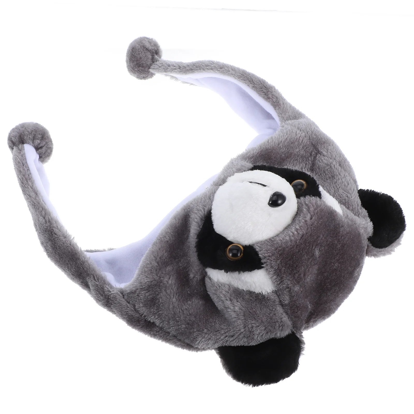 

1pc Raccoon Ear Hat s Adults Warm Soft Animal Costume Cap For Halloween Christmas Party Winter Ski Cosplay Funny Novelty